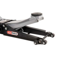 Cric Hydraulique Extra-Bas Acier Ultimate 2 T avec Double-Roues Avant KS Tools