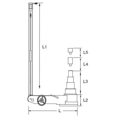Cric Hydropneumatique 80 T 50 T KS Tools