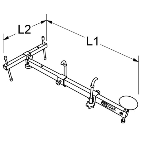 Traverse Support Universelle pour Moteur Boîte de Vitesse KS Tools