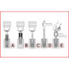 Coffret d'Extracteurs pour Vis & Écrous, 25 Pièces KS Tools