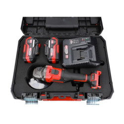 Coffret Meuleuse Angulaire 18V, 2 Batteries & Chargeur KS Tools