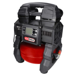 Compresseur Portatif Silencieux 5L sur Batterie avec Batterie 4Ah & Chargeur KS Tools