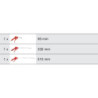 Jeu de 3 Soufflettes avec Buse 95 mm - 330 mm - 510 mm - Raccord 1 4pouces KS Tools