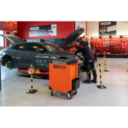 Servante Ultimate 7 Tiroirs Orange Équipée de 44 Outils Isolés KS Tools