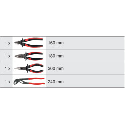 Jeu de 4 Pinces Ergotorque KS Tools
