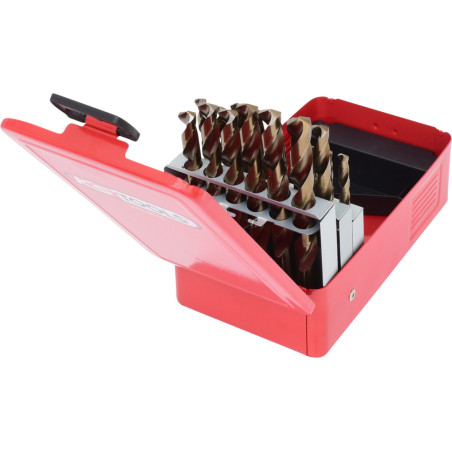 Coffret de 25 Forets HSS-CO au Cobalt