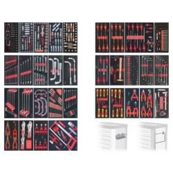 Composition 7 Tiroirs Équipée de 562 Outils KS Tools