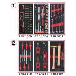 Composition d'Outils 2 Tiroirs pour Servante