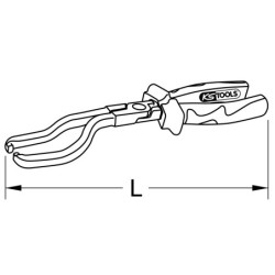 Pince pour Durite de Carburant KS Tools
