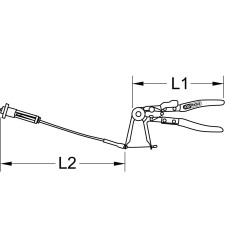 Pince Universelle pour Colliers Auto-Serrants Verrouillable 650 mm KS Tools