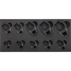 Coffret de 10 Douilles à Tuyauter 3 8pouces - 1 2pouces - 3 4pouces