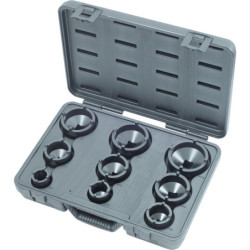 Coffret de 9 Douilles à Ergots Extérieurs pour Écrous de Moyeux, KM4 à KM12 KS Tools