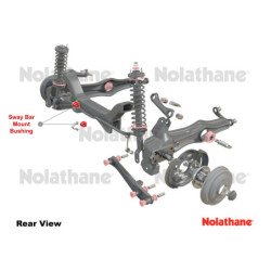 Silentbloc de barre antiroulis Honda CIVIC arrière 20mm Nolathane