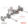 Silentbloc de bras de trainée Toyota Land Cruiser supérieur arrière Nolathane