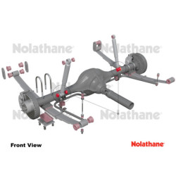 Silentbloc d'amortisseur Nissan Navara inférieur arrière Nolathane