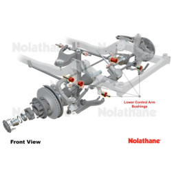 Silentbloc de bras de suspension Mitsubishi Pajero inférieur intérieur Nolathane