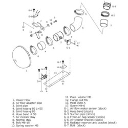 Admission Directe HKS Super Power Flow pour Toyota Chaser Mark II Cresta JZX110 1JZ-GTE