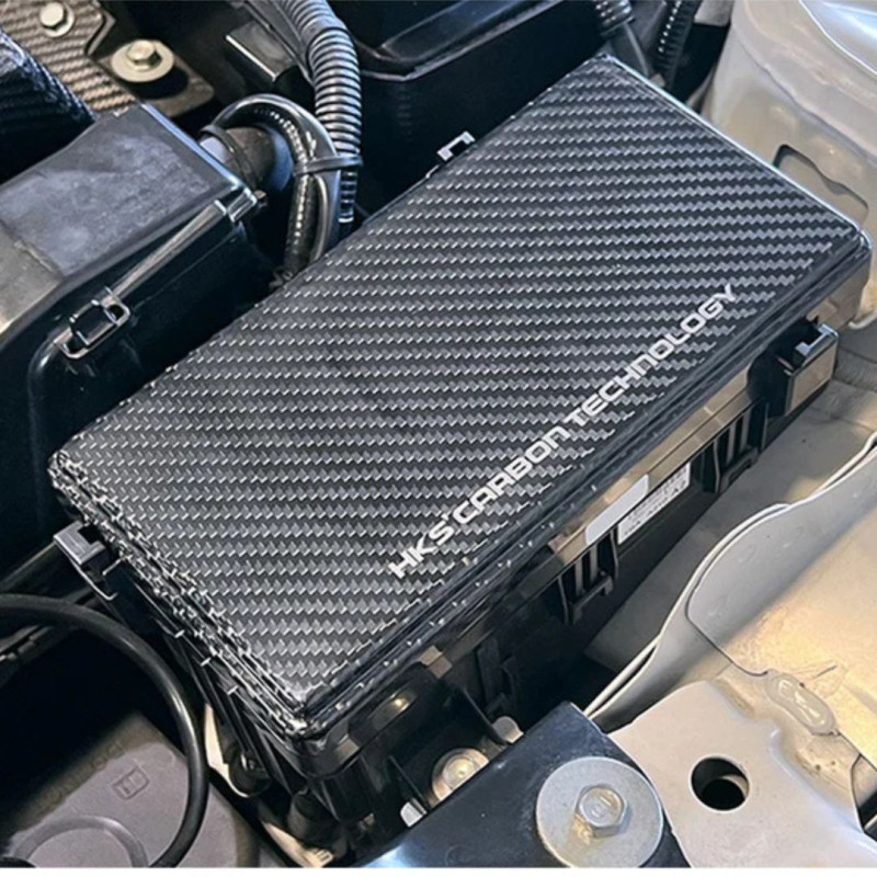 Cache Boîte à Fusible HKS en Carbone pour Honda Civic Type R FK8