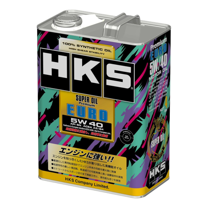4L Huile Moteur HKS Super Oil Premium Euro 5W40