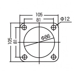 Joint d'Echappement HKS 86 mm (4 trous)
