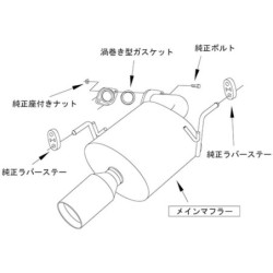 Silencieux d'Echappement HKS "Legamax Premium" pour Subaru Forester SJ5 (12-18)