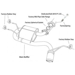 Silencieux d'Echappement HKS "Legamax sports" pour Mazda MX-5 ND