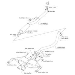 Ligne d'Echappement HKS "Legamax Sports" pour Honda Civic Type R FL5