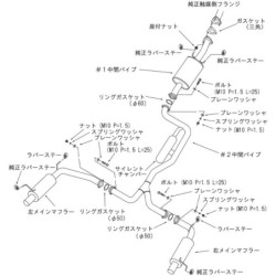 Ligne d'Echappement HKS "Hi-Power 409" pour Honda Odyssey RB1 (K24)