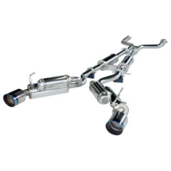 Ligne d'Echappement HKS "Full Dual" Ti-Tip pour Infiniti G37