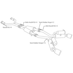 Ligne d'Echappement HKS "Full Dual" Ti-Tip pour Infiniti G37