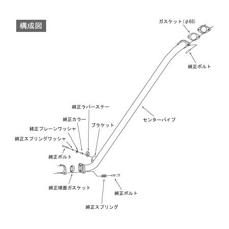 Intermédiaire d'Echappement HKS pour Mitsubishi Lancer Evo X