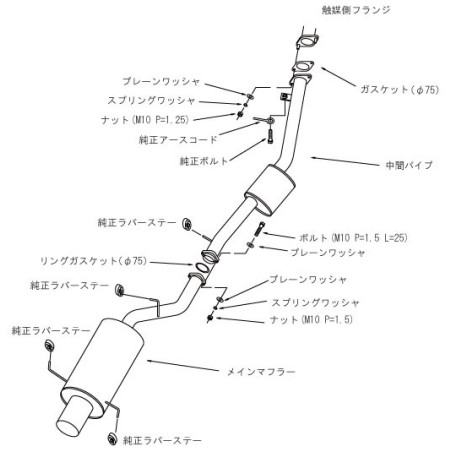 Ligne d'Echappement HKS "Silent Hi-Power" pour Nissan Silvia S15