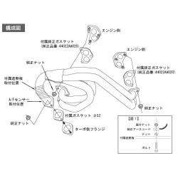 Collecteur d'Echappement HKS pour Subaru Impreza GR & GV (Single Scroll