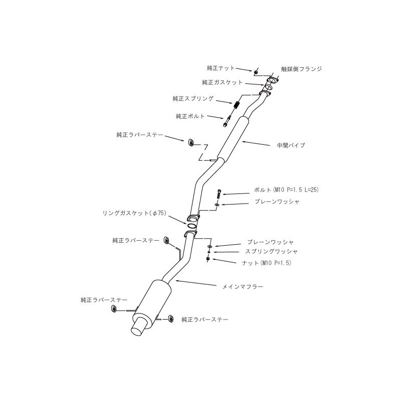 Ligne d'Echappement HKS "Silent Hi-Power" pour Subaru Impreza GC8 (92-00)