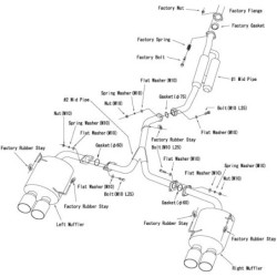 Ligne d'Echappement HKS "Legamax" pour Subaru Impreza VAF WRX STI (EJ25)