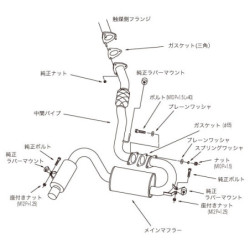 Ligne d'Echappement HKS "Hi-Power 409" pour Toyota MR2 Turbo (SW20)