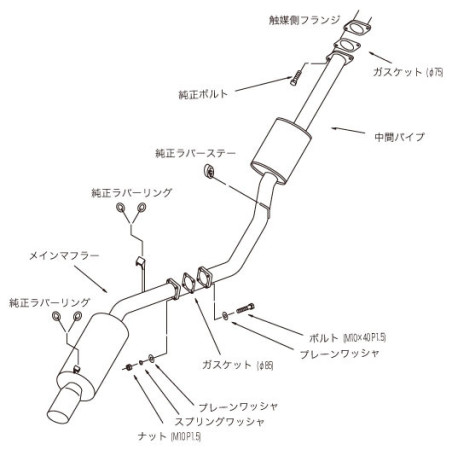 Ligne d'Echappement HKS "Silent Hi-Power" pour Toyota Supra MK3 (1JZ-GTE)