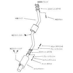 Ligne d'Echappement HKS "Hi-Power 409" pour Toyota Supra MK4 (2JZ-GE)