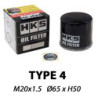 Filtre à Huile HKS Type 4 - M20x1.5 (Kei Cars Nissan