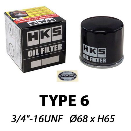 Filtre à Huile HKS Type 6 - 3 4"-16 UNF (Suzuki Swift Sport