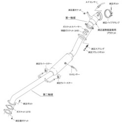 Downpipe Catalyseur Sport HKS pour Toyota Yaris GR