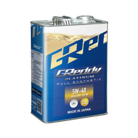 4L Huile Moteur GReddy Platinum 5W40 ACEA A3 B4 SN