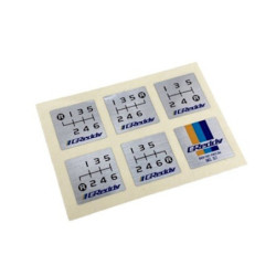 Lot de Stickers pour Pommeau GReddy