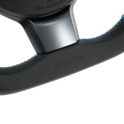 Volant GReddy Carbone Noir avec Coutures Tricolores pour Toyota GT86 (17-21) & GR86