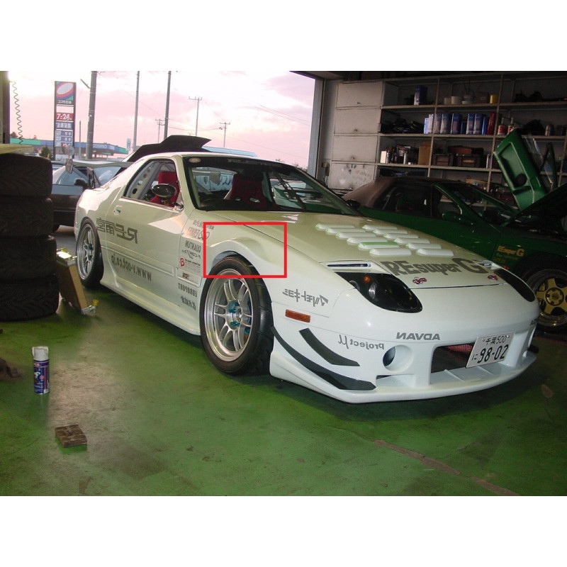 Shine Auto Project Mazda RX-7 FC3S Ailes avant élargies FRP
