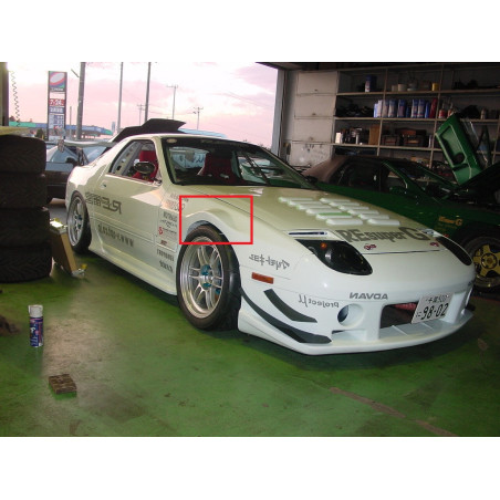 Shine Auto Project Mazda RX-7 FC3S Ailes avant élargies FRP