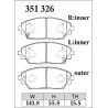 Plaquettes de frein Dixcel ES Type Extra Speed ES-351326