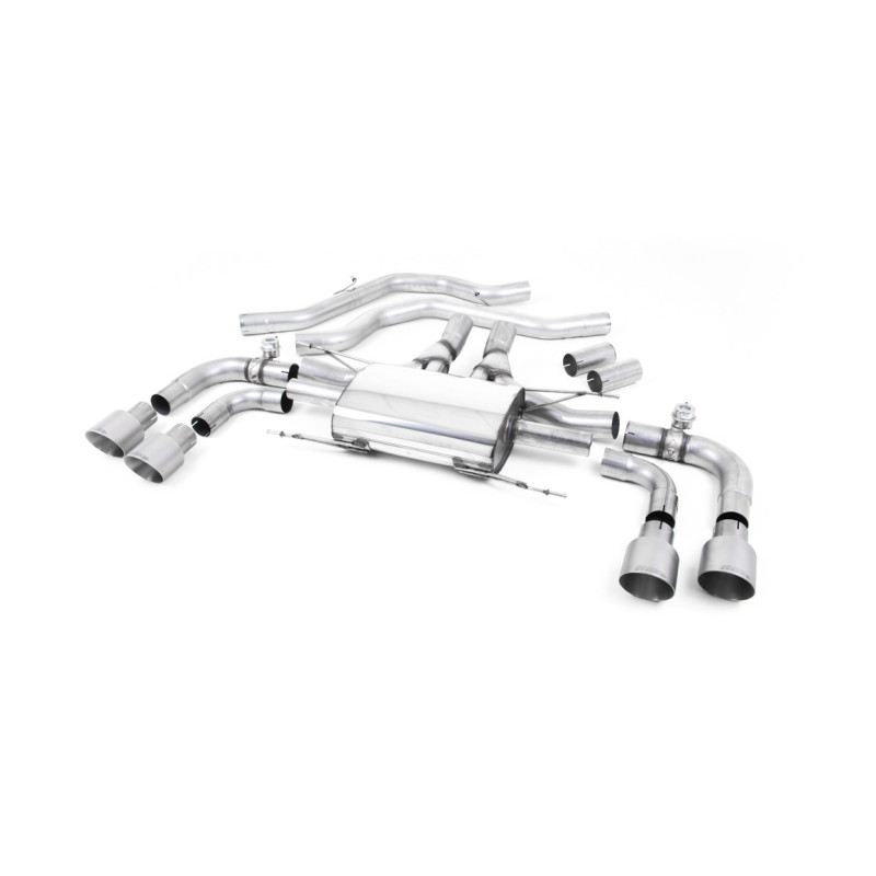 Milltek Sport Front Pipe-back Alfa Romeo Giulia Quadrifoglio 2.9 V6 Bi-Turbo (Non OPF GPF Models) (2017-2027)