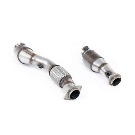 Milltek Sport Large Bore Downpipe and Hi-Flow Sports Cat BMW 3 Series G80 M3 & M3 Competition S58 3.0 Turbo (North...