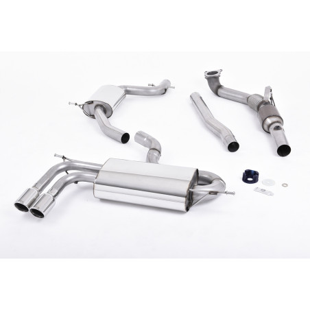 Milltek Sport Turbo-back including Hi-Flow Sports Cat Audi A3 1.8 TSI 2WD 3-Door (2008-2012)